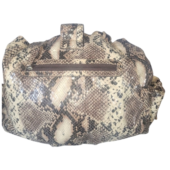 Chaps Est 1978 Vintage Elegant Snakeskin Patterned Ralph Lauren Women's Bag - Picture 7 of 13